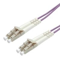 ROLINE LWL-Kabel 50/125µm OM4, LC/LC, violett 10m (21.15.8758) von ROLINE
