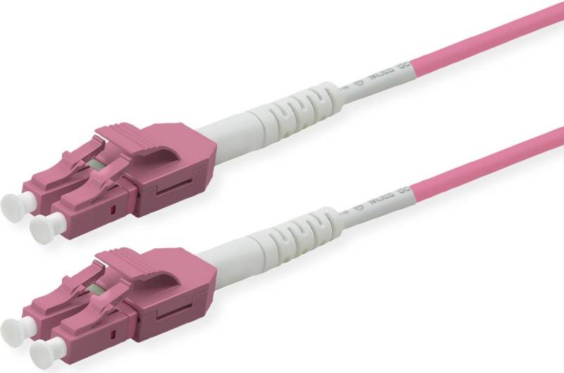 ROLINE LWL-Kabel duplex 50/125µm OM4, LC/LC, UNIBOOT, violett, 20 m (21.15.8658) von ROLINE