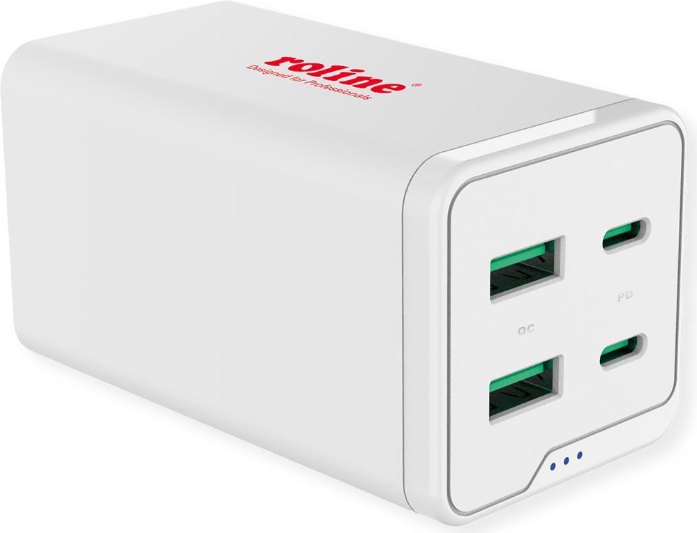 ROLINE USB Ladegeraet 120W 4 Ports 2x USB-C+ USB-A QC (19.11.1056) von ROLINE