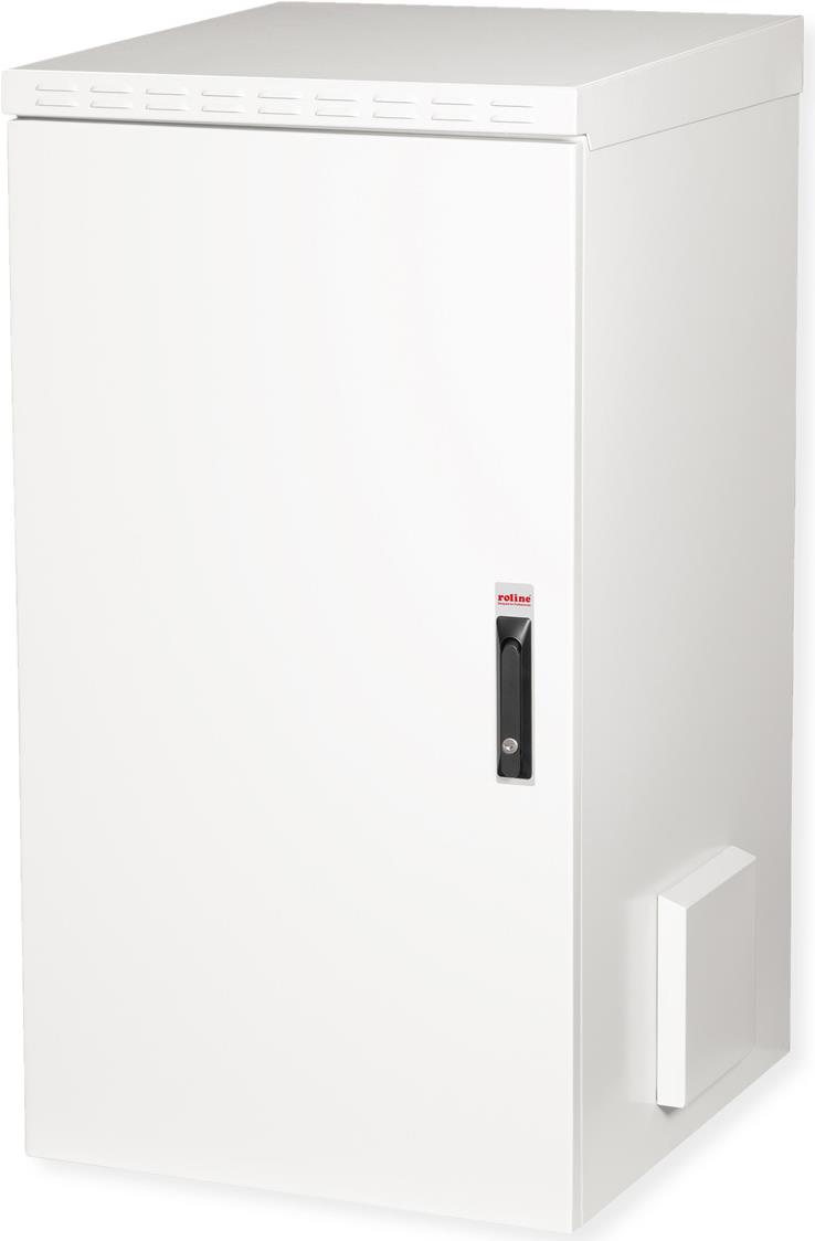 Roline Pro - Schrank Netzwerkschrank - außen, 600 x 600 mm (B x T) - geeignet für Wandmontage - RAL 7035, Hellgrau - 22U - 48.3 cm (19) (26.21.0092) von ROLINE