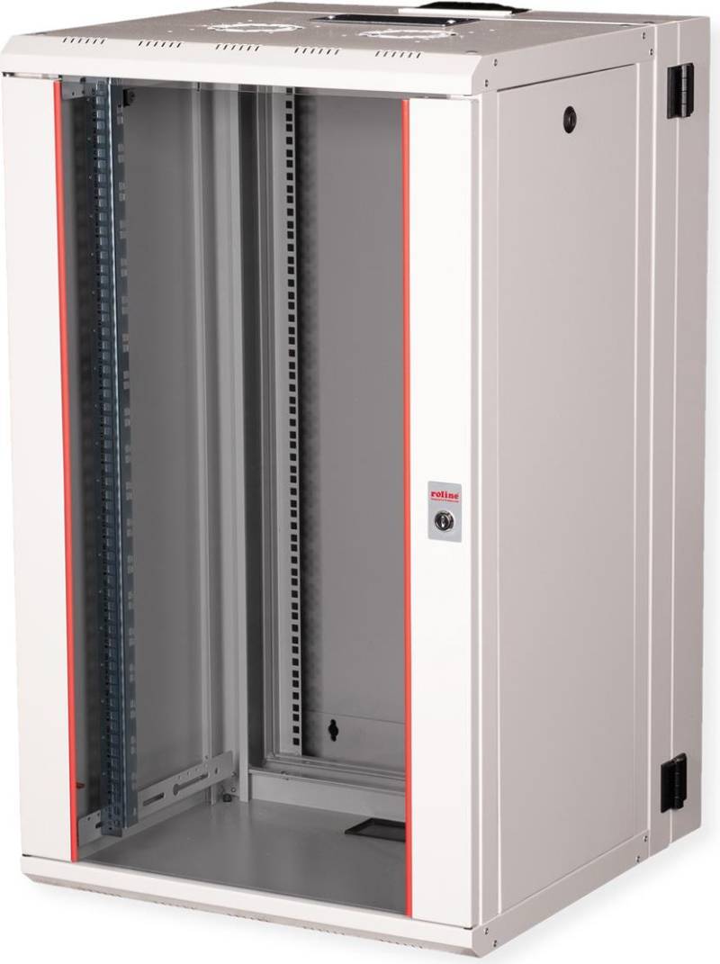 Roline Pro - Schrank Netzwerkschrank - zwei-teilig schwenkbar, 600 x 600 mm (B x T) - geeignet für Wandmontage - RAL 7035, Hellgrau - 20U - 48.3 cm (19) (26.21.0014) von ROLINE
