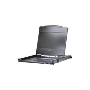 Secomp ATEN CL6700MW - KVM-Konsole - Deutsches Layout - USB - 43,9 cm (17.3) - Rack - einbaufähig - 1920 x 1080 Full HD - HDMI, DVI-D, VGA - 1U (30140670) von Secomp