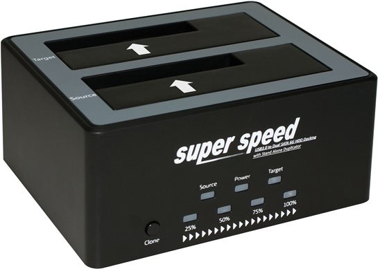 ROLINE - HDD-Dockingstation - Buchten: 2 - 6.4 cm, 8.9 cm (2.5, 3.5) - SATA 6Gb/s - 600 MBps - USB 2.0 - Schwarz (16.01.4122) von ROLINE