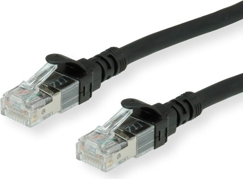 ROLINE - Patch-Kabel - RJ-45 (M) bis RJ-45 (M) - 20 m - UTP - CAT 6a - halogenfrei, geformt, verseilt - Schwarz (21.15.2759) von ROLINE