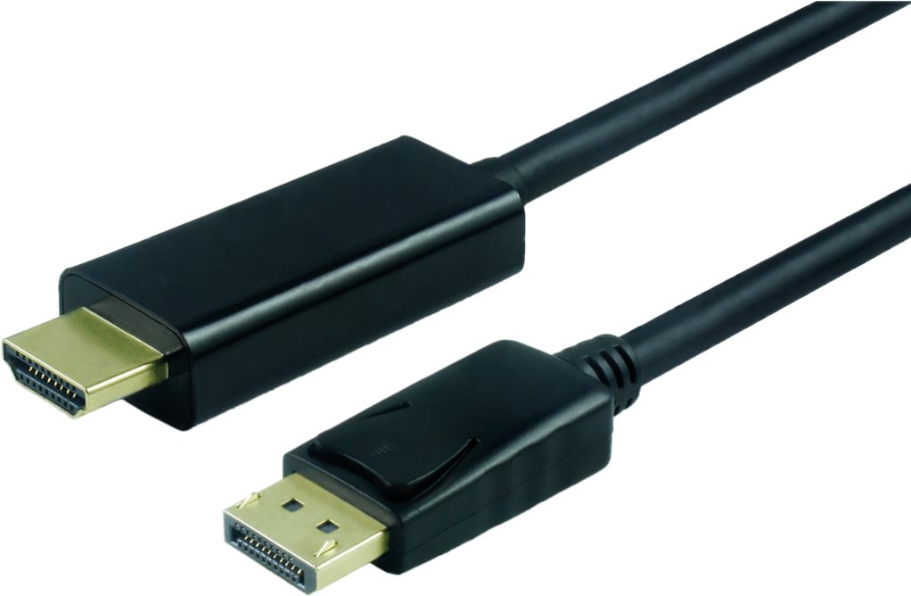 ROLINE - Videokabel - DisplayPort / HDMI - HDMI (M) bis DisplayPort (M) - 3 m - abgeschirmt - Schwarz (11.04.5787) von ROLINE
