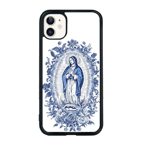 Seconddog Ästhetische Handyhülle, kompatibel mit iPhone 12/12 Pro, süßes blaues Jungfrau-Maria-Rosenmuster, Schutzhülle für iPhone 12/12 Pro, für Teenager, Männer und Frauen Seconddog Ästhetische Handyhülle, kompatibel mit iPhone 12/12 Pro, süßes blaues Jungfrau-Maria-Rosenmuster, Schutzhülle für iPhone 12/12 Pro, für Teenager, Männer und Frauen von Seconddog