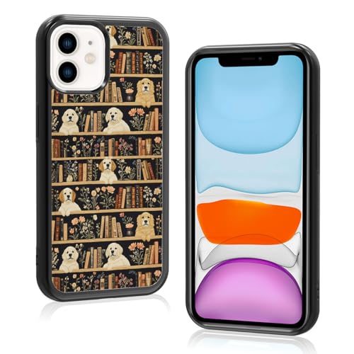Seconddog Schutzhülle mit niedlichem trendigem Hunde-Bücherregal-Muster, ästhetische Handyhülle, kompatibel mit iPhone 11, einzigartige, weiche TPU-Bumper für Teenager, Mädchen, Frauen, Kinder Seconddog Schutzhülle mit niedlichem trendigem Hunde-Bücherregal-Muster, ästhetische Handyhülle, kompatibel mit iPhone 11, einzigartige, weiche TPU-Bumper für Teenager, Mädchen, Frauen, Kinder von Seconddog