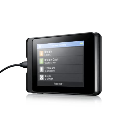 SecuX W10 – Sicherste Krypto Hardware Geldbörse mit großem Touchscreen und NFT-Unterstützung – Verwalten Sie ganz einfach Ihre Bitcoin, Ethereum, SOL, LTC, Doge, BNB, ERC20, BSC und mehr von SecuX