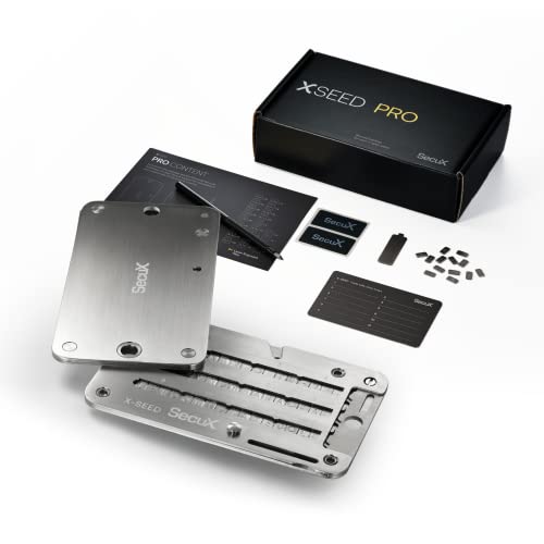 SecuX – XSEED Pro - Unzerstörbares Bitcoin Wallet Crypto Seed Storage Steel Plate - Kompatibel mit SecuX, Ledger, Trezor Hardware Wallets SecuX – XSEED Pro - Unzerstörbares Bitcoin Wallet Crypto Seed Storage Steel Plate - Kompatibel mit SecuX, Ledger, Trezor Hardware Wallets von SecuX
