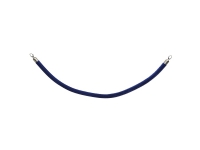 Securit® Classic Chrom Samt Seil blau mit Klickverschluss Edelstahl von Securit