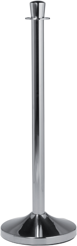 Securit Absperrsystem CLASSIC - Pfosten und Fuß, chrom von Securit