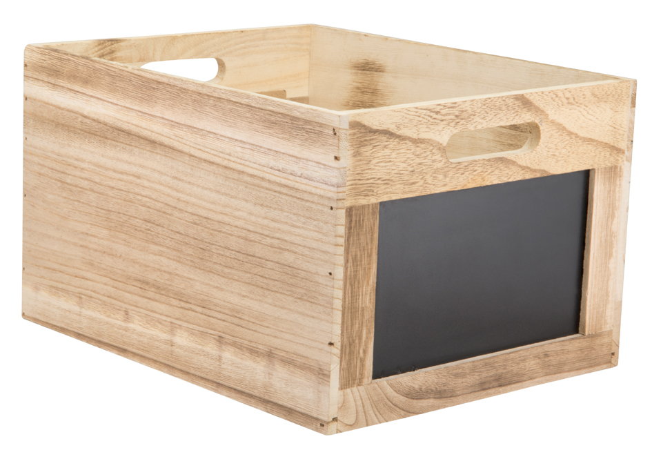 Securit Holzbox TABLECADDY, mit 2 Kreidetafelflächen von Securit