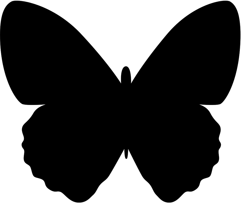 Securit Kreidetafel SILHOUETTE , Schmetterling, von Securit