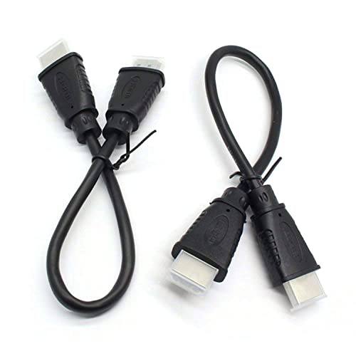 2-Pack 4K Ultra High-Speed HDMI Kabel, 0,25m HDMI Jumper, OD 5,0mm von Security-01