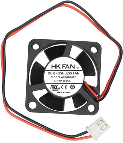 30 mm x 10 mm 3010 12 V Kugellager bürstenloser DC Kühlventilator Lüfter, 2-pin von Security-01