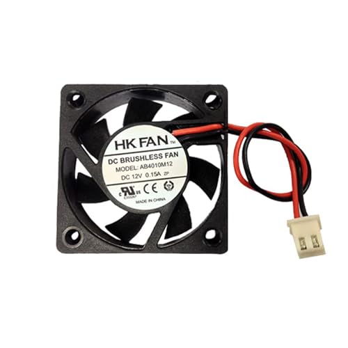 40 mm x 40 mm x 10 mm 4010 12 V DC bürstenloser Kugellager Kühlventilator Lüfter, 2-pin von Security-01