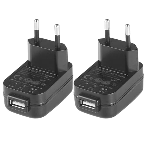 Security-01 2er-Pack USB-Ladegerät, 5V 2A 10W AC-zu-DC-Netzteiladapter, für IP-Kameras, Tablets, MP3-Player, E-Reader, Smartphones, Elektrowerkzeuge und mehr Security-01 2er-Pack USB-Ladegerät, 5V 2A 10W AC-zu-DC-Netzteiladapter, für IP-Kameras, Tablets, MP3-Player, E-Reader, Smartphones, Elektrowerkzeuge und mehr von Security-01