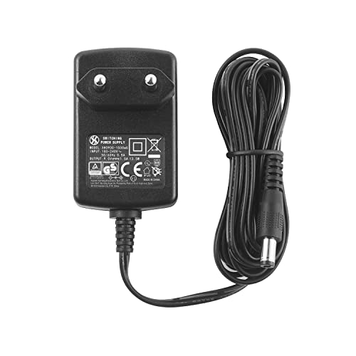 Security-01 AC zu DC 9V 1,5A Netzteil, Stecker 5,5 mm x 2,1 mm, Plug EU, Mittig Positiv, für Heimtrainer Security-01 AC zu DC 9V 1,5A Netzteil, Stecker 5,5 mm x 2,1 mm, Plug EU, Mittig Positiv, für Heimtrainer von Security-01