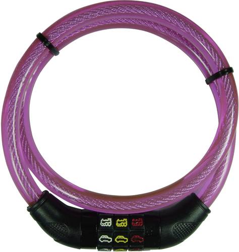 Security Plus CSL80Pink Kabelschloss Pink Zahlenschloss mit Symbolen von Security Plus
