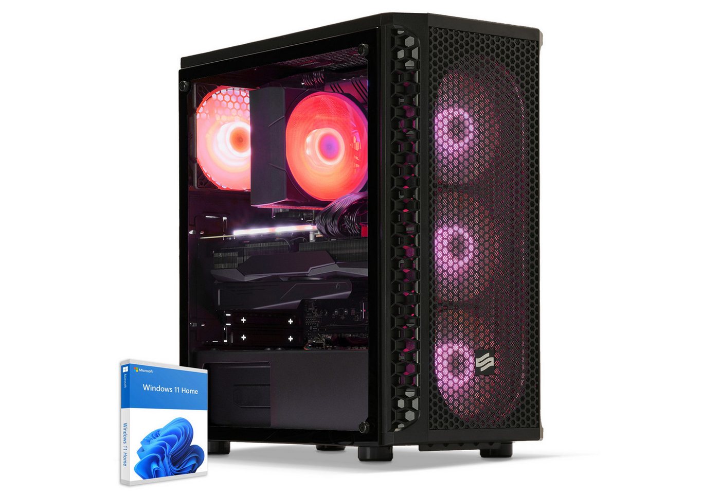 Sedatech UC0GA01I1I1HF - Gaming-PC (AMD Ryzen 5 5500 6x 3.6GHz (max 4.2GHz), Geforce RTX3050 8GB, 32 GB RAM, 2000 GB SSD, Wifi 300Mbits n) von Sedatech