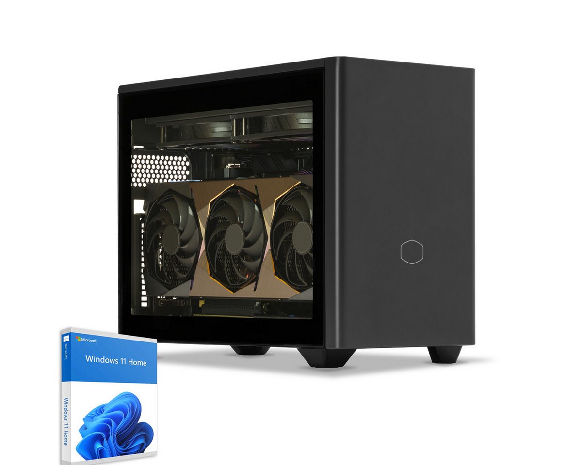 Sedatech UCCB014I2I1HF - Watercooling Gaming Mini-PC (Intel Core i9 12900KF 16x 3.2GHz (max 5.2GHz), Geforce RTX4060Ti 8GB, 32 GB RAM, 2000 GB SSD, Watercooling, Wifi 867Mbits ax) von Sedatech