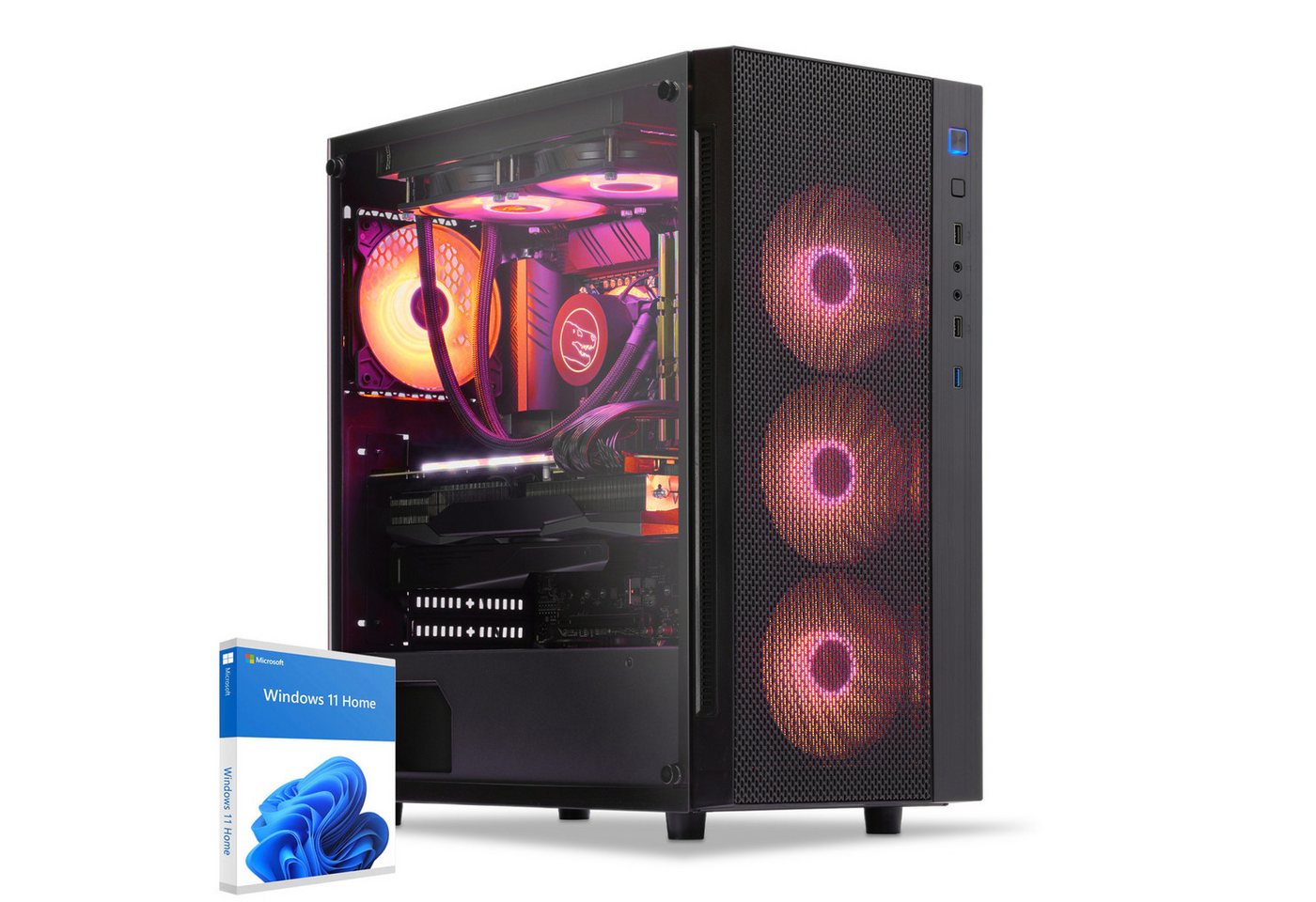 Sedatech UCCB653I1I1HF - Watercooling Gaming-PC (AMD Ryzen 5 9600X 6x 3.9GHz (max 5.4GHz), Geforce RTX5070 12GB, 32 GB RAM, 2000 GB SSD, Watercooling, Wifi 867Mbits ax) von Sedatech