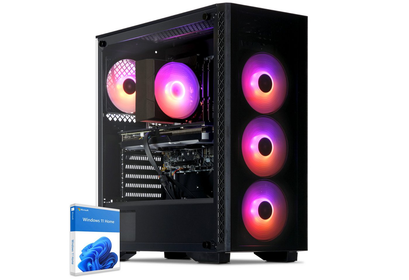 Sedatech UCCH865I2I1HF - Gaming-PC (Intel Core i5 14400F 10x 2.5GHz (max 4.7GHz), Geforce RTX5060Ti 8GB, 32 GB RAM, 1000 GB SSD, Wifi 867Mbits ax) von Sedatech