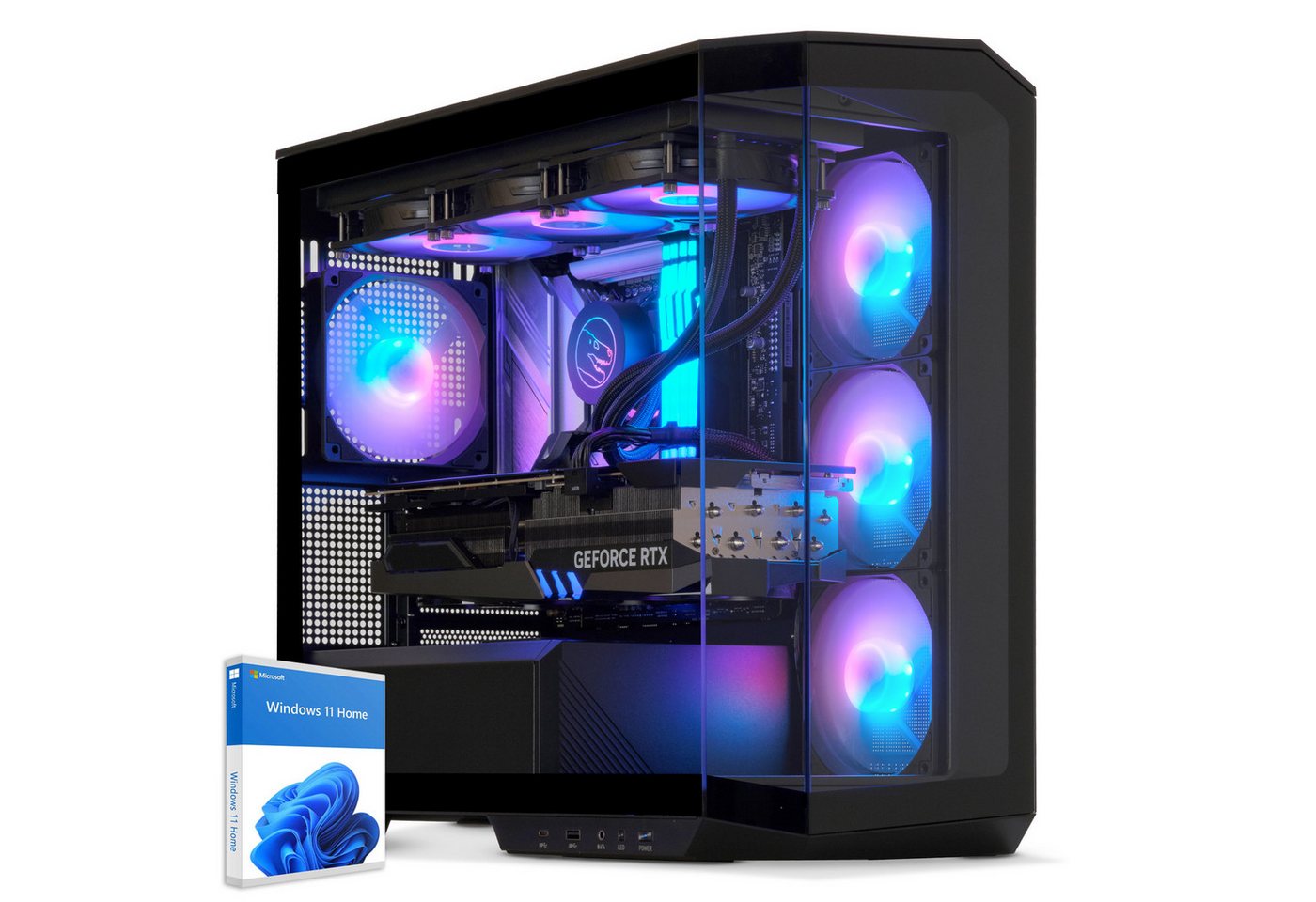 Sedatech UCCI551I2I1HF - Watercooling Gaming-PC (Intel Core i5 12600KF 10x 3.7GHz (max 4.9GHz), Geforce RTX4060 8GB, 32 GB RAM, 2000 GB SSD, Watercooling, Wifi 867Mbits ax) von Sedatech