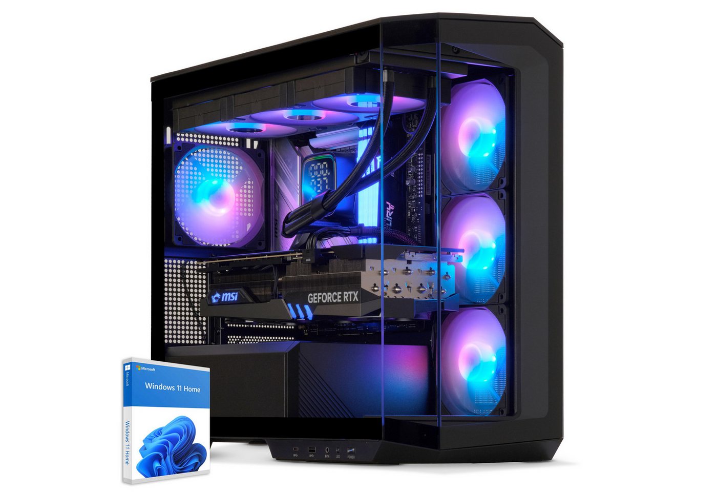 Sedatech UCCI637I2I1HF - Watercooling Gaming-PC (Intel Core i5 12600KF 10x 3.7GHz (max 4.9GHz), Radeon RX 9070 XT 16GB, 32 GB RAM, 2000 GB SSD, Watercooling, Wifi 867Mbits ax) von Sedatech