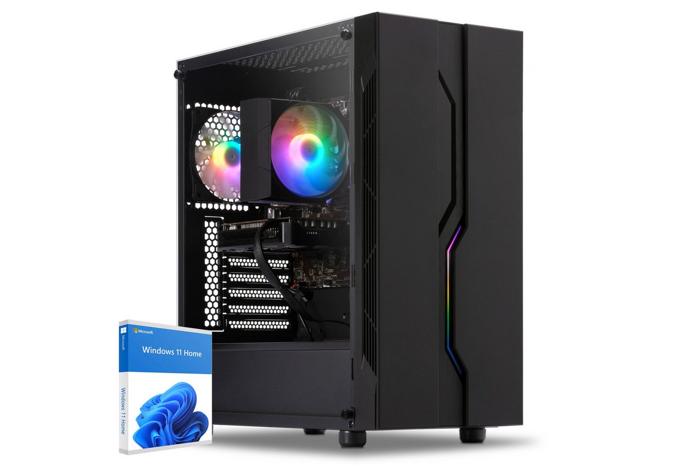 Sedatech UCCJ501I2I1HF - Gaming-PC (Intel Core i5 10600KF 6x 4.1GHz (max 4.8GHz), Geforce RTX3050 8GB, 32 GB RAM, 2000 GB SSD, Wifi 300Mbits n) von Sedatech