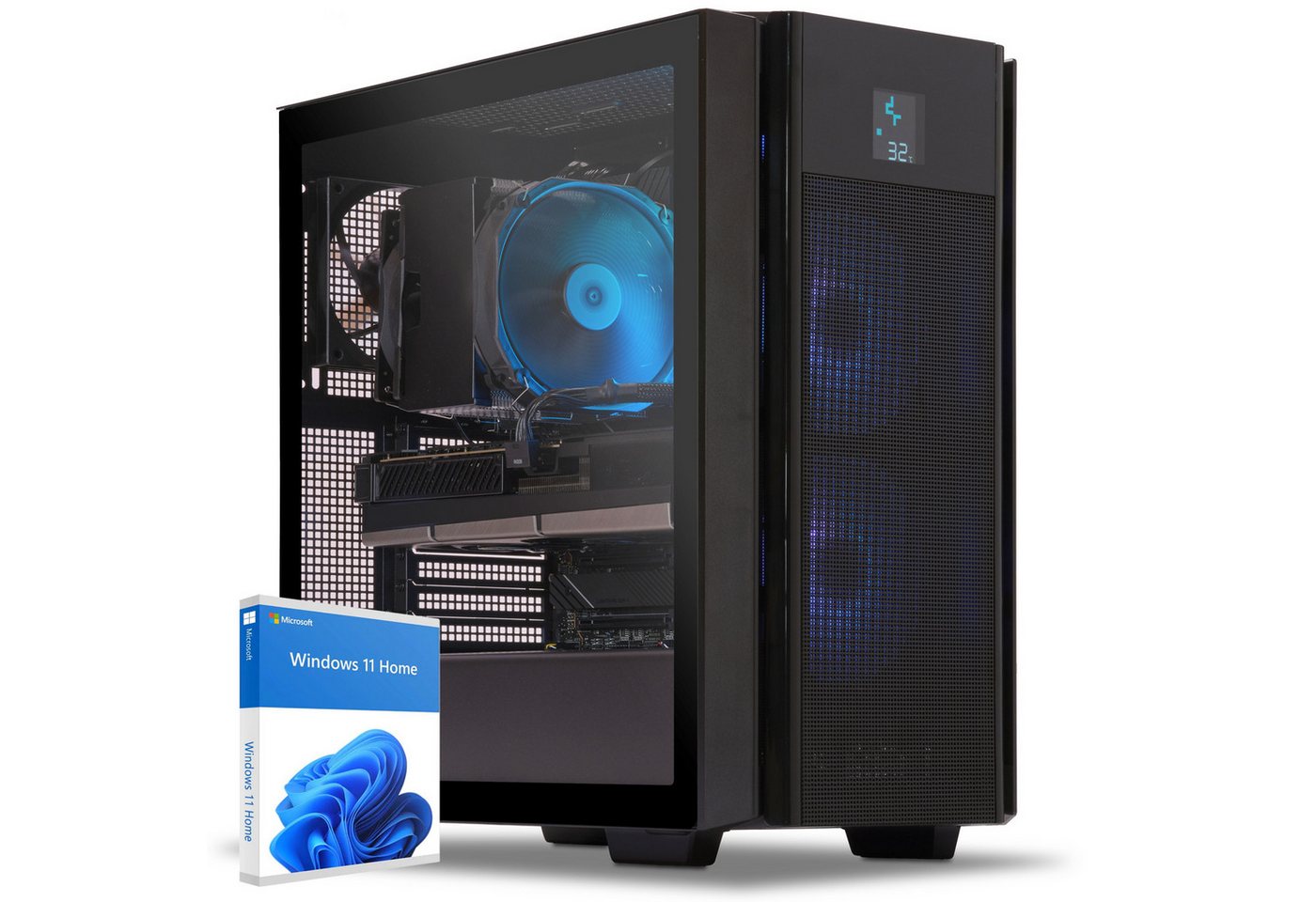 Sedatech UCCK974I1I1HF - Gaming-PC (AMD Ryzen 9 9900X3D 12x 4.4GHz (max 5.5GHz), Geforce RTX5080 16GB, 64 GB RAM, 2000 GB SSD, Wifi 867Mbits ax) von Sedatech