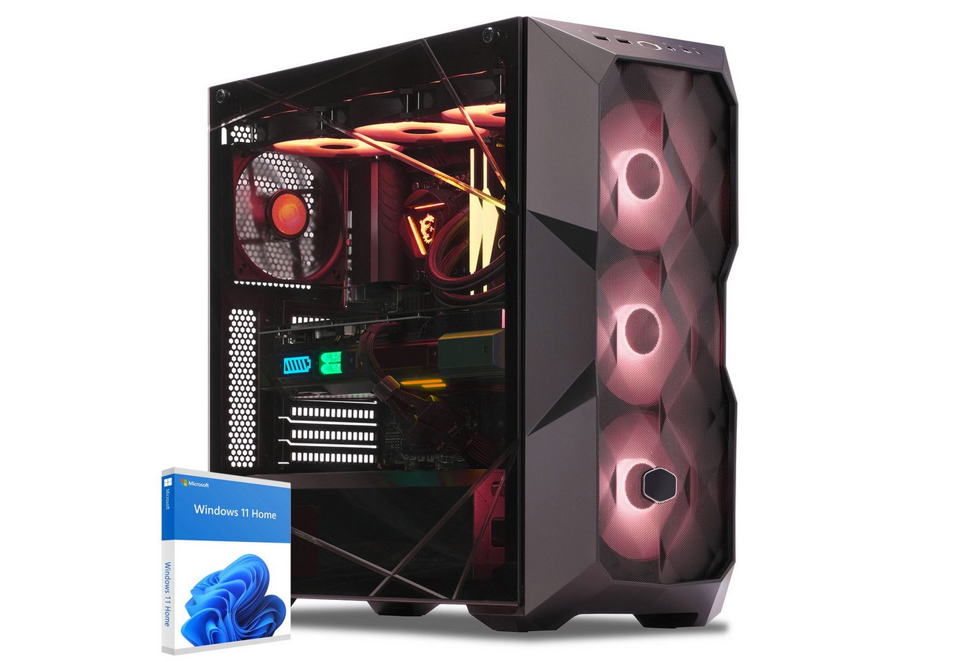 Sedatech UCCR819I1I1HF - Watercooling Gaming-PC (AMD Ryzen 5 9600X 6x 3.9GHz (max 5.4GHz), Radeon RX 9070 XT 16GB, 32 GB RAM, 2000 GB SSD, Watercooling, Wifi 867Mbits ax) von Sedatech