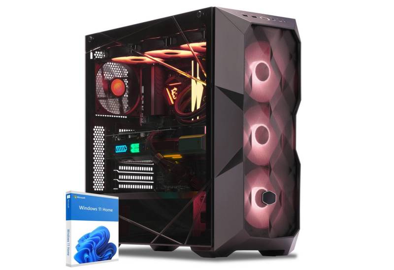 Sedatech UCCR819I1I1HF - Watercooling Gaming-PC (AMD Ryzen 5 9600X 6x 3.9GHz (max 5.4GHz), Radeon RX 9070 XT 16GB, 32 GB RAM, 2000 GB SSD, Watercooling, Wifi 867Mbits ax) von Sedatech