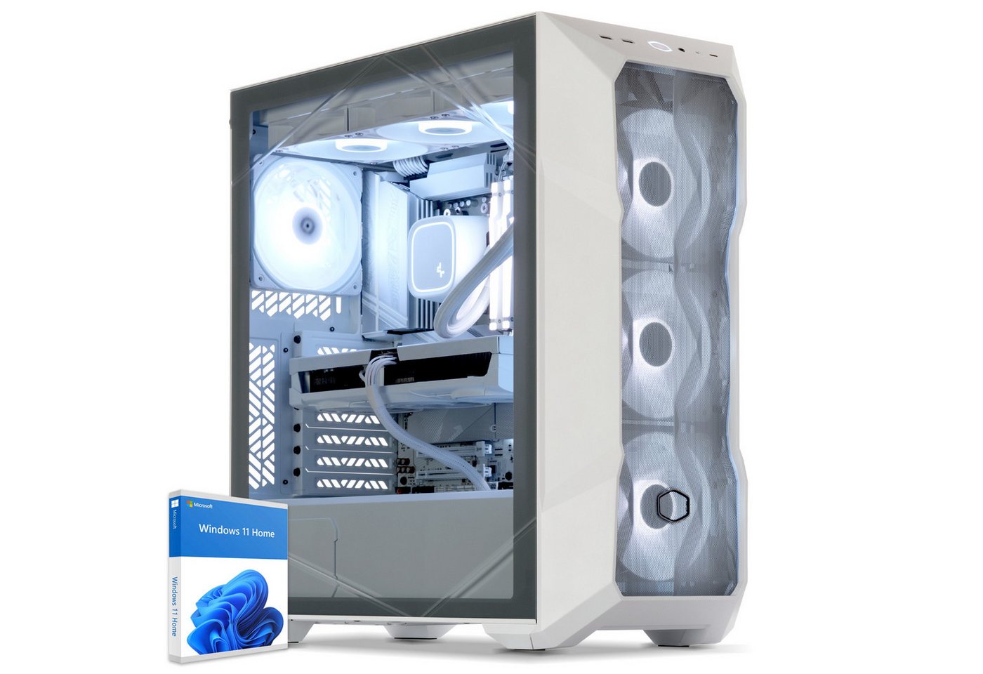Sedatech UCCW123I1I1HF - Watercooling Gaming-PC (AMD Ryzen 7 9700X 8x 3.8GHz (max 5.5GHz), Geforce RTX5080 White 16GB, 64 GB RAM, 2000 GB SSD, Watercooling, Wifi 867Mbits ax) von Sedatech
