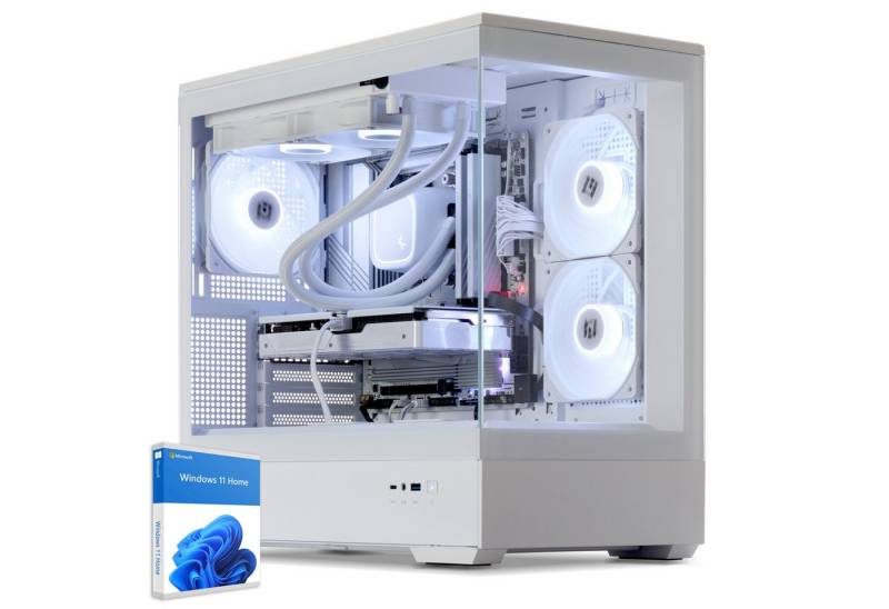 Sedatech UCCW217I1I1HF - Watercooling Gaming-PC (AMD Ryzen 5 7500F 6x 3.7GHz (max 5.0GHz), Radeon RX 9070 XT White 16GB, 32 GB RAM, 2000 GB SSD, Watercooling, Wifi 867Mbits ax) von Sedatech