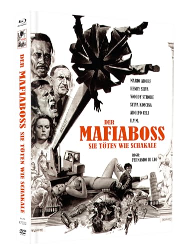 Der Mafiaboss - Sie töten wie Schakale - Mediabook - Cover C - Inkl. Poster A4, gefaltet, 7 Postkarten, 1 Untersetzer - Limited Edition auf 111 Stück (Blu-ray+DVD) von Sedna Medien & Distribution GmbH