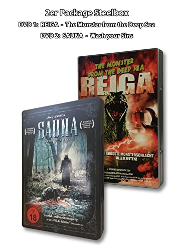 The Monster from the Deep Sea - Reiga + Sauna - Wash your Sins / 2 Steelboxen [2 DVDs] von Sedna Medien & Distribution GmbH