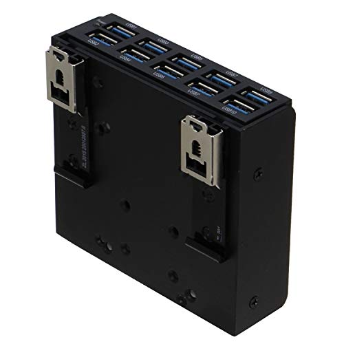 SEDNA - USB 3.1 Gen 1 (USB 3.0) 4-Port-DIN-Schienen-Montage-Hub, für industrielle Steuerung/Serverschrank-Montageanwendungen. von Sedna