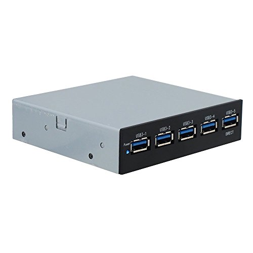 Sedna 5 Port USB 3.0 Hub Intern (Floppy Bay) von Sedna