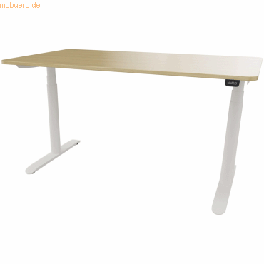 Sedus Schreibtisch Sedus se:lab e-desk 140x65-128x90cm weiß/eiche hell Sedus Schreibtisch Sedus se:lab e-desk 140x65-128x90cm weiß/eiche hell von Sedus