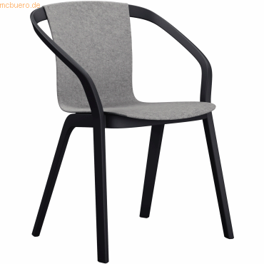 Sedus Stuhl se:mood md-223/006 schwarz/Filz anthrazit Sedus Stuhl se:mood md-223/006 schwarz/Filz anthrazit von Sedus
