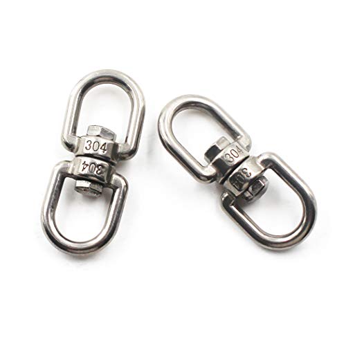 Schlüsselanhänger 304 Edelstahl Swivel Ring M10 3/8" 2 Pack von SeeRaphee