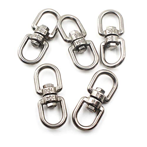 Schlüsselanhänger 304 Edelstahl Swivel Ring M4 5/32" 5 Pack von SeeRaphee