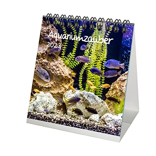 Aquariumzauber Tischkalender für 2023 Format 10cm x 10cm Tiere im Aquarium und Unterwasser - Seelenzauber von Seelenzauber