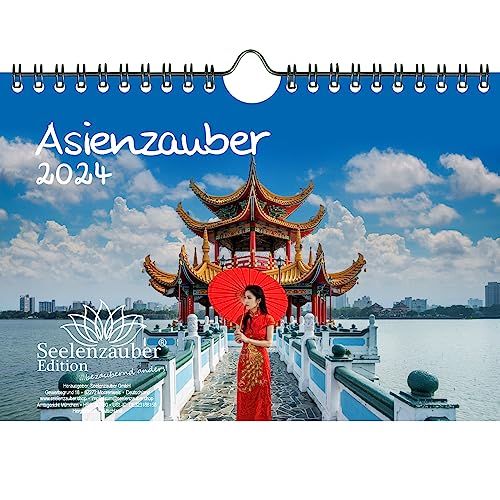 Asienzauber DIN A5 Wandkalender für 2024 Asien Stadt Land Urlaub Strand Meer Reise - Seelenzauber von Seelenzauber