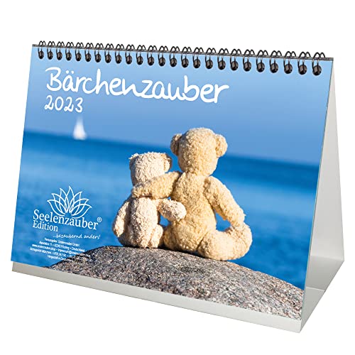 Bärchenzauber DIN A5 Tischkalender für 2023 Teddy und Bärchen - Seelenzauber, mehrfarbig, KN2023-5T-0030-D-0 von Seelenzauber