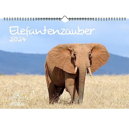 Elefantenzauber DIN A3 Kalender für 2024 Elefanten - Seelenzauber von Seelenzauber