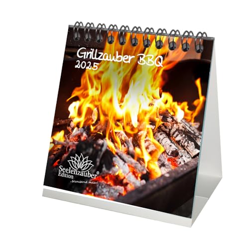 Grillzauber BBQ Kalender für 2025 Format 10cm x 10cm Grill Grillen Feuer und Party - Seelenzauber von Seelenzauber