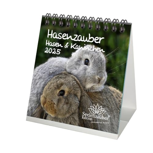 Hasenzauber Hasen und Kaninchen Kalender für 2025 Format 10cm x 10cm - Seelenzauber von Seelenzauber
