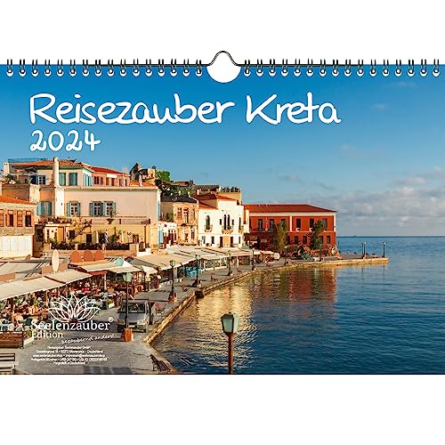 Reisezauber Kreta DIN A4 Kalender für 2024 Heraklion Griechenland Urlaub Strand Meer - Seelenzauber von Seelenzauber